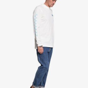 QUICKSILVER MEN'S Surf Class Long Sleeve Tee white Size Small  NEW